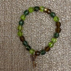 Chavez for Charity Green w/ Key Charm Bracelet
